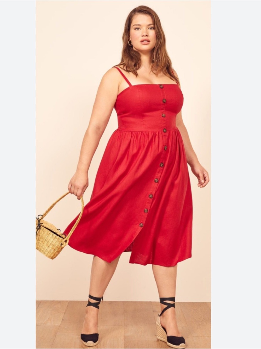 Reitmans Linen Midi Dress. XXL